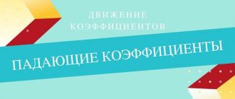 Падающие коэффициенты в ставках