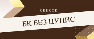 Список букмекерских контор без ЦУПИС